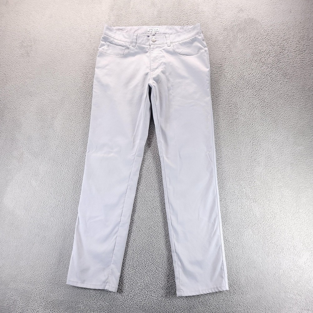 Peter Millar Pants Mens 32x31 Gray EB66 Performance Chino Golf Travel